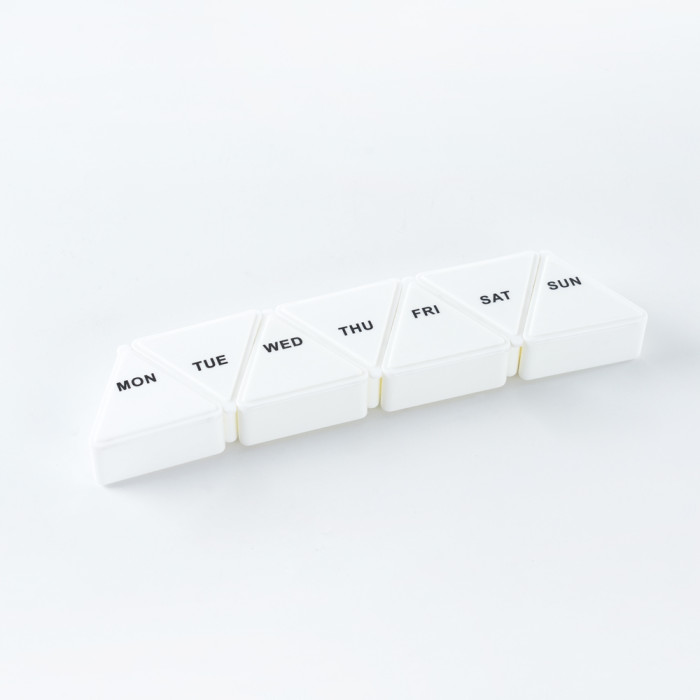 Pill Boxes 7 Day 1 Times a Day with 7 Compartments, Weekly Pill Organizer, Detachable and Combined Daily Pill Box, Wholesale Small Daily Pill Box Organizer 7 Day, Support OEM,ODM