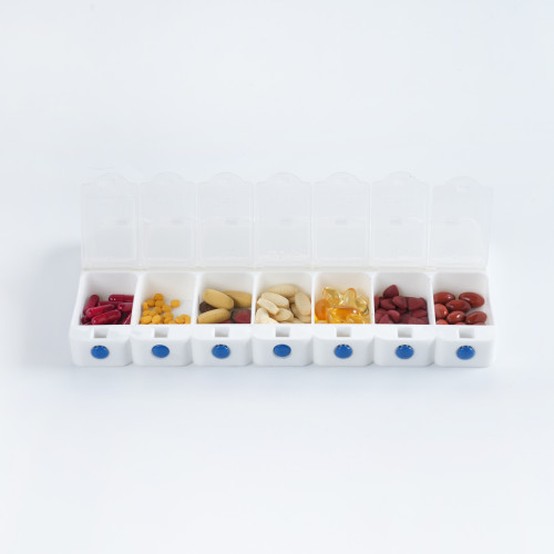 Wholesale Weekly (7-Day) AM/PM Pill Organizer, Vitamin and Medicine Box, Small Pop-out Compartments, 2 Times a Day, Support OEM,ODM