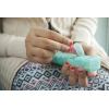 7-Slot Keychain Pill Dispenser with Anti-Mix Design - BPA-Free Portable Travel Pill Organizer