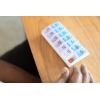 7-Slot Keychain Pill Dispenser with Anti-Mix Design - BPA-Free Portable Travel Pill Organizer