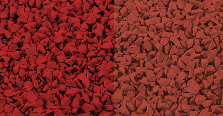 EPDM granules with strong color consistency