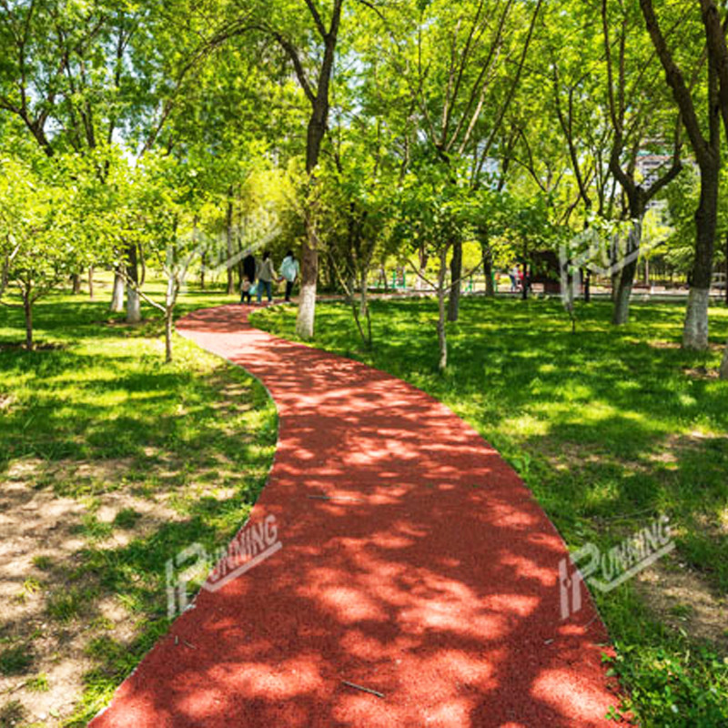 Detailed drawing of plastic running track