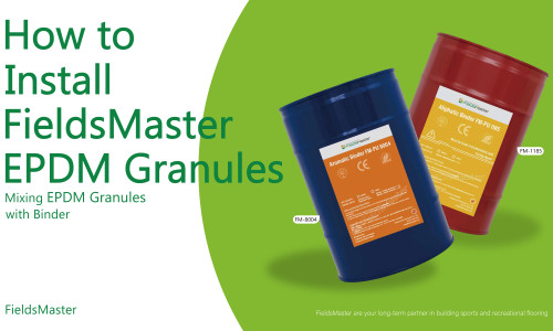 How to Install FieldsMaster EPDM Granules: Mixing EPDM Granules with Binder