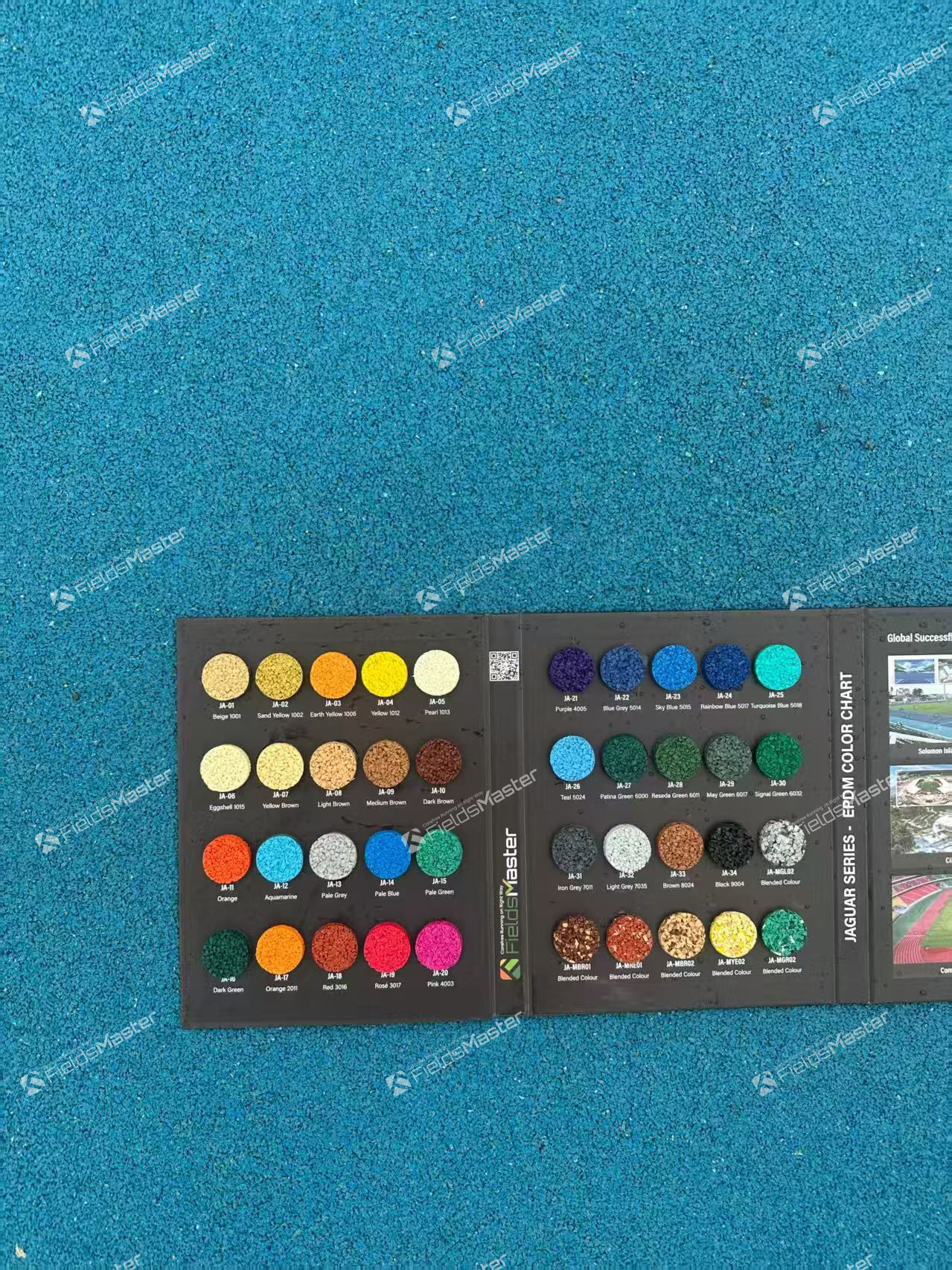 Sunflower theme playground project using FieldsMaster Pro EPDM granules