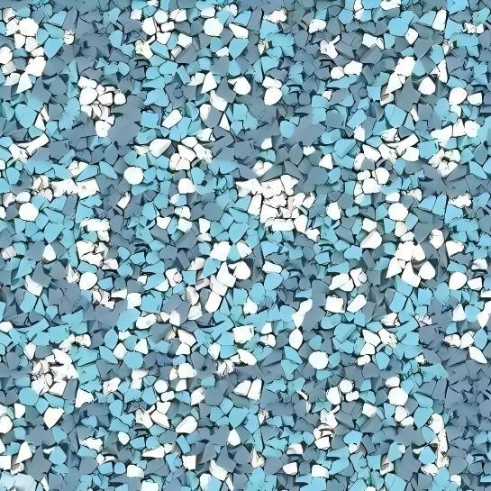 A vibrant, high-energy dopamine-colored playground surface featuring custom EPDM color granules