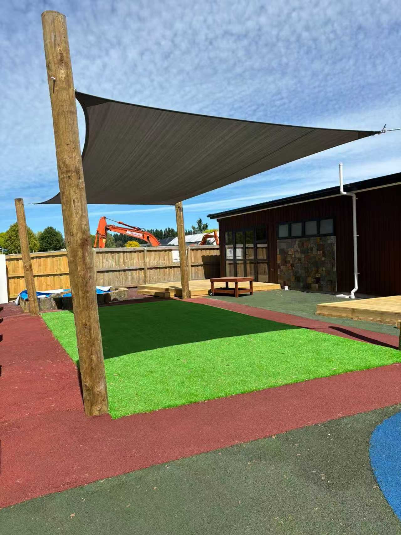 Blue EPDM kindergarten playground surface New Zealand