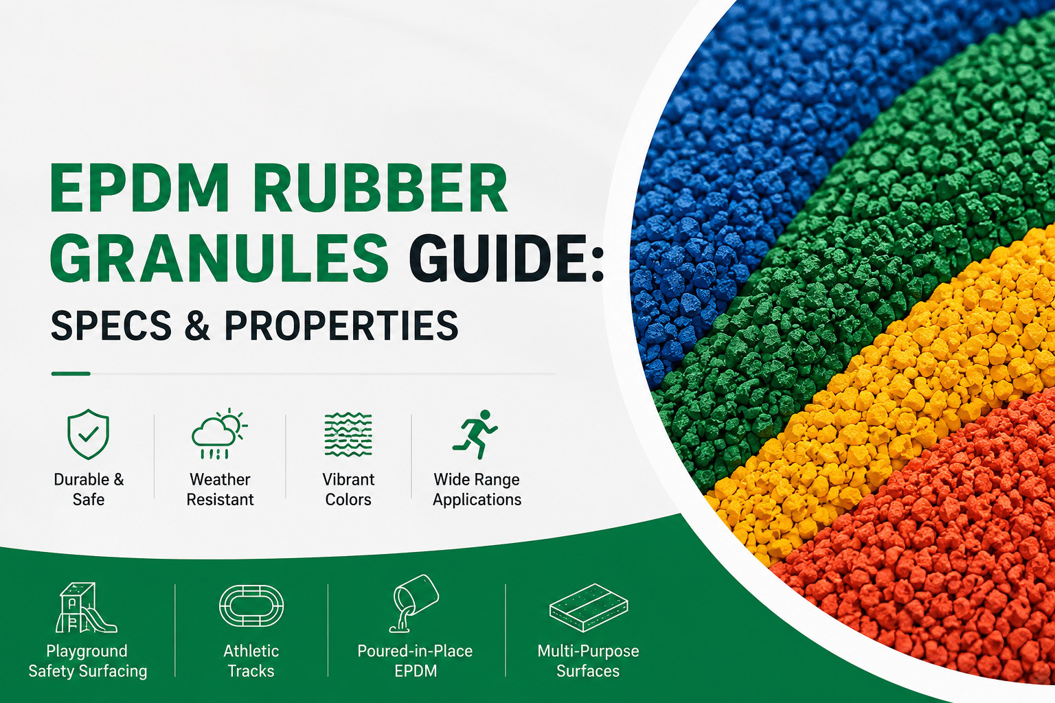 A Comprehensive Guide to EPDM Rubber Granules: Key Specifications and Performance Properties.