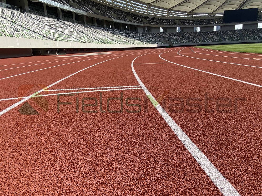 Suzhou Olympic Sport Centre football pitch surrounds and athletic zones