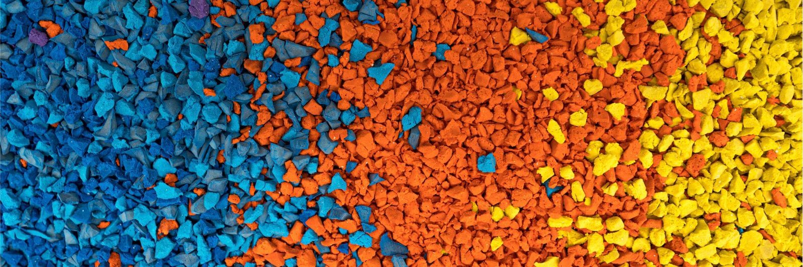 Colored EPDM Rubber Granules matched to Splash Pad design requirements