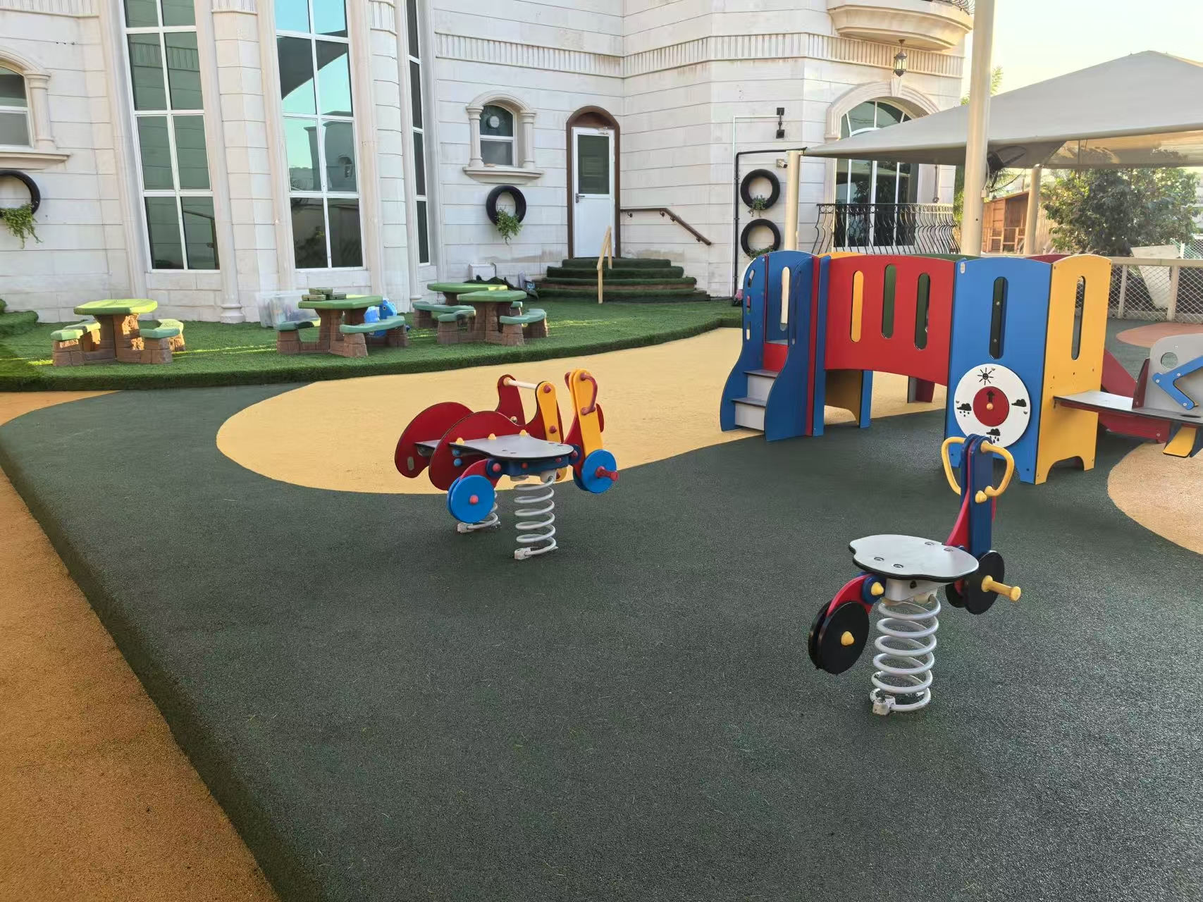 EPDM Rubber Granules for Safe Playground Surfacing in Abu Dhabi