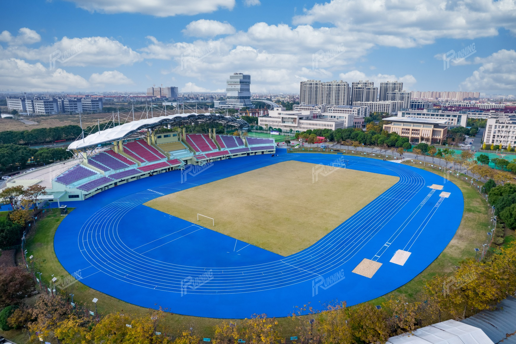 EPDM colorful rubber runway sports field