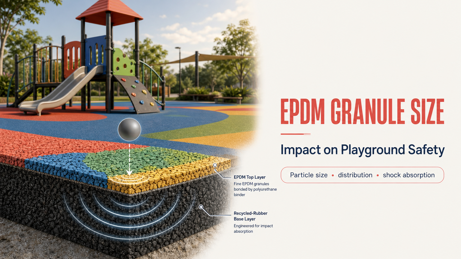 What EPDM Granule Sizes and Distributions Mean for Playground Surface Safety and Durability