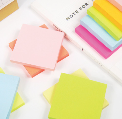 Sticky Notes Message Stickers Colorful Paper, Office Sticky Notes, Adhesive Sticky Marker Stickers
