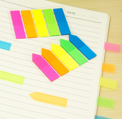 PET Sticky Notes | PET Office sorting | stripsIndex bar  | Student Classification Index Bar