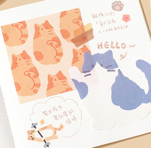 Cartoon Memo Notes, Hand notes, student Hand account materials
