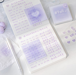 Memo Notes,Gradient Notes and Stickers, office sticky notes，Hand note，memo notes, student learning notes, office notes