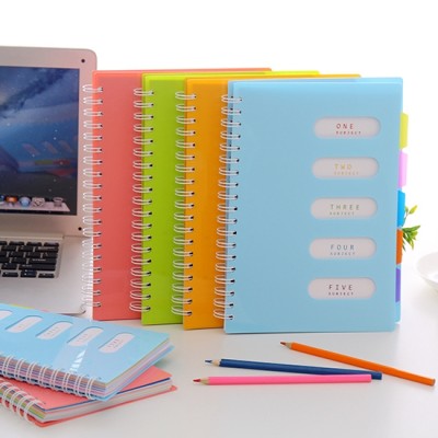 Double Ringed Plain Notebook, Spiral Bound Notebook, Office notebook, office notepad,  Minimalist Wind Coil Notebook