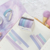 Colored solid color decorative tape, student tape, decorative tape, office supplies, paper tape set