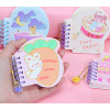 Small coil notebook, palm notebook, cartoon notebook Pocket notebook, cute colored inner pages, smooth writing