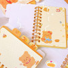 Capybara Spiral Bound Notebook, Student Learning Notebook, Cute Cartoon Notebook, Diverse patterns