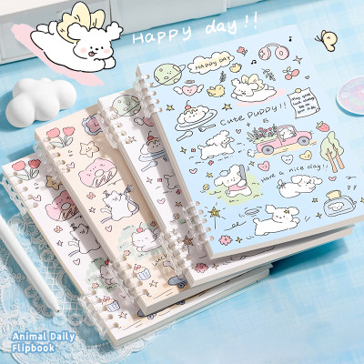 Ring-bound Notebook, Student Learning Notebook, Cute Cartoon Notebook