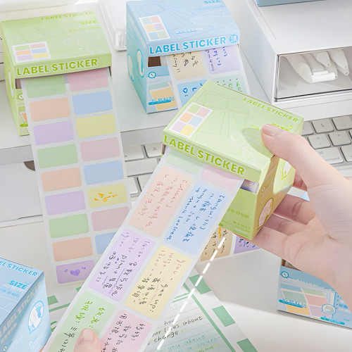 Sticky Notes Paper Roll Tape, student label stickers, Classification label stickers