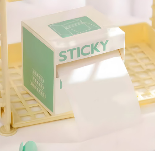 Transparent sticky notes shine, Gradient sticky notes, creative note stickers, student supplies, office supplies