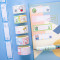 Adhesive stickers, cartoon name stickers, elementary school student label stickers, cute book label classification signature stickers