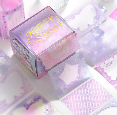 Transparent Shining Adhesive stickers，Key marking stickers, hand account material stickers