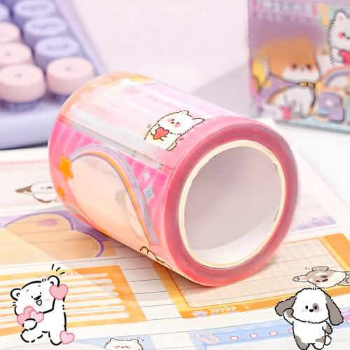 Transparent Shining Adhesive stickers，Key marking stickers, hand account material stickers