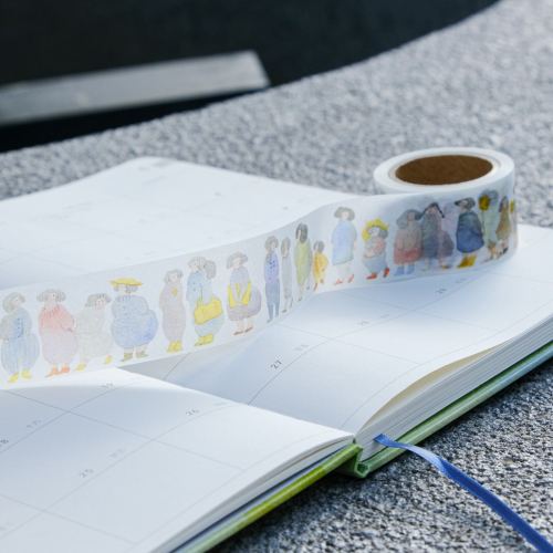 cartoon transparent adhesive tape colorful decoration paper tape， Student accounting tape,decorative tape,Paper Tape Set