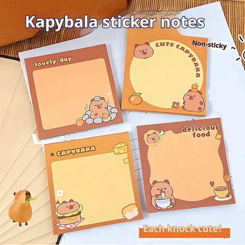 Capybara Memo Notes, Hand notes, student Hand account materials，Cartoon memo notes