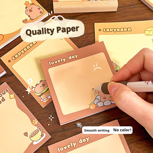 Capybara Memo Notes, Hand notes, student Hand account materials，Cartoon memo notes