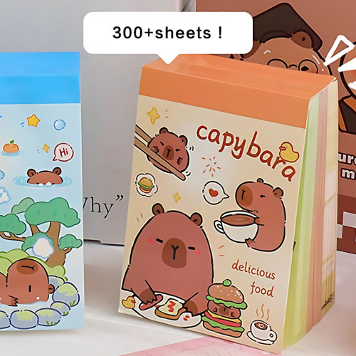 Capybara Memo Notes, Hand notes, student Hand account materials，Cartoon memo notes