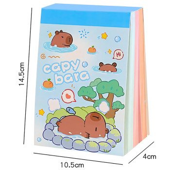 Capybara Memo Notes, Hand notes, student Hand account materials，Cartoon memo notes