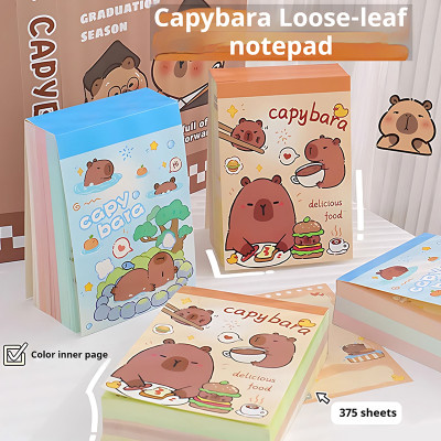 Capybara Memo Notes, Hand notes, student Hand account materials，Cartoon memo notes