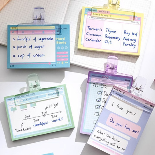 Memo Notes and Stickers, Hand note，student learning notes, office notes，Box Notes