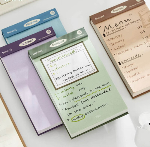 Memo Notes, line notebook and Stickers, Hand note，Tearable Notes , student learning notes, office notes