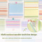 Memo Notes, Striped sticky notes, Hand note，Tearable Notes student learning notes, office notes