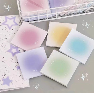 Memo Notes,Gradient Notes and Stickers, office sticky notes，Hand note，memo notes, student learning notes, office notes