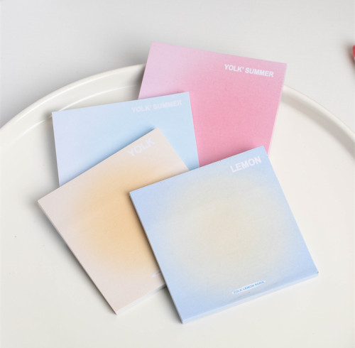 Memo Notes,Gradient Notes and Stickers, office sticky notes，Hand note，memo notes, student learning notes, office notes