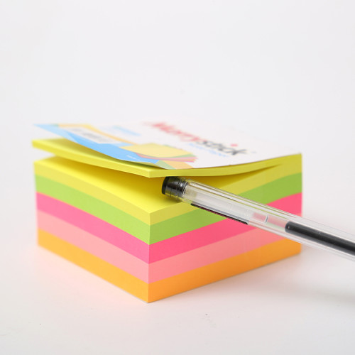 Office Sticky Notes, Paper Cubes ,High Quality Neon Paper Cube Sticky Notes for Home and Office