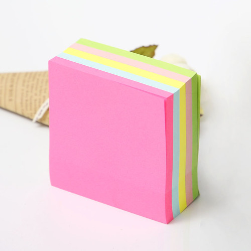 Office Sticky Notes, Paper Cubes ,High Quality Neon Paper Cube Sticky Notes for Home and Office