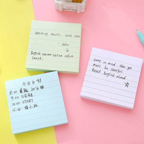 Sticky Notes Message Stickers Colorful Paper, Office Sticky Notes, Adhesive Sticky Marker Stickers