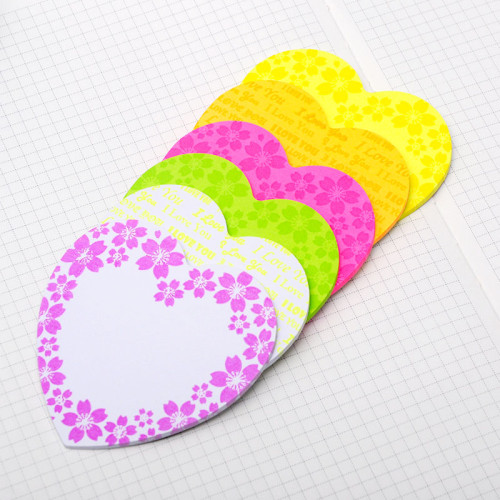 Die-cut notes Sticky Notes Message Stickers Colorful Paper, Office Sticky Notes,  notebook colored sticky labels