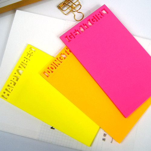 Die-cut notes Sticky Notes Message Stickers Colorful Paper, Office Sticky Notes,  notebook colored sticky labels