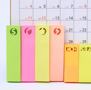 Die-cut notes Sticky Notes Message Stickers Colorful Paper, Office Sticky Notes,  notebook colored sticky labels
