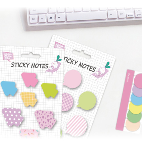Combination sticky notes, page tags, notebook labels, notebook colored sticky labels, office sticky notes
