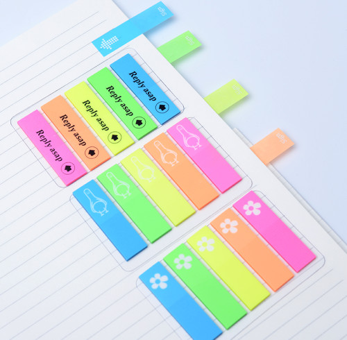 PET Sticky Notes | PET Office sorting | stripsIndex bar  | Student Classification Index Bar