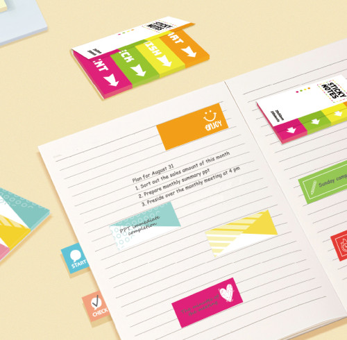 Sticky index label stickers, page tags, notebook labels, notebook colored sticky labels, office sticky notes